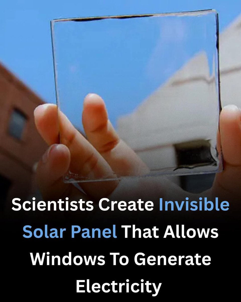 Korean scientists created a fully transparent solar cell that is not only the first of its kind but also highly practical in terms of embedding it inside consumer products or say Windows. 

What made the solar panel transparent is the material used to create it, which is a