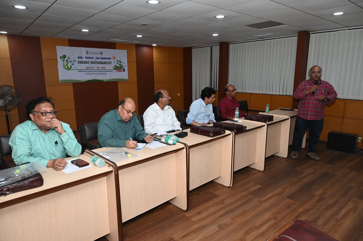 ncsmgoi's tweet photo. The Indo-Finnish-Thai Workshop on "Energy Sustainability" organized by @ncsmgoi, @MinOfCultureGoI, kicked off with great energy & participation!
This marks Phase 1 of selecting the Indian team for the final Indo-Finnish-Thai #CollaborativeWorkshop.
Glimpses from Day 1 π· https://t.co/o9L45dSnbm