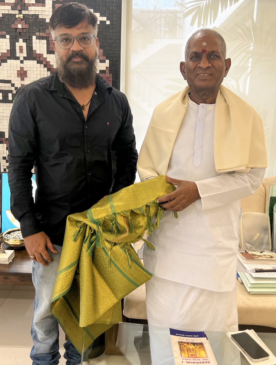 dirvenkatesh's tweet photo. When I met Ilayaraja Sir recently and asked his permission to use his songs from the film Marupadiyum (1993) for the Sequel that I'll be directing (Marupadiyum -Part 2) he immediately obliged and granted me permission to do use them... https://t.co/YbSbBzl698