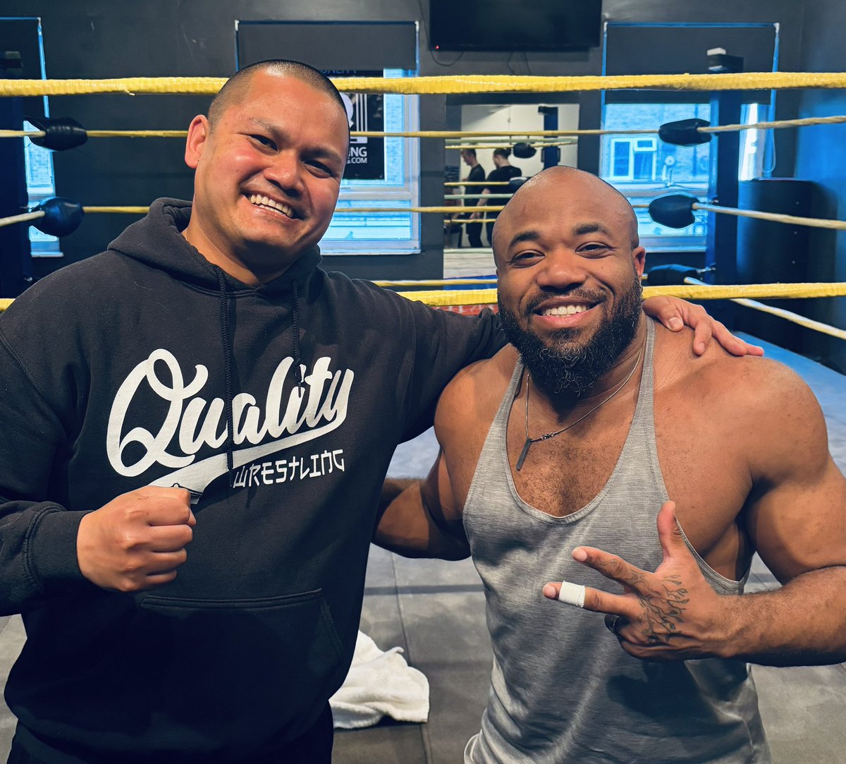 Rishi Ghosh (@princeofmumbai3) on Twitter photo Due to the manic schedule <a href="/QWrestling1/">Quality Wrestling</a> we donโt do many seminars but this is one we couldnโt resist.
Thank you <a href="/TheJonGresham/">๐</a> for conducting a fantastic Pro Wrestling Training Seminar at the Quality Wrestling Academy in #Havant #Hampshire #UK
Highly recommended โญ๏ธโญ๏ธโญ๏ธโญ๏ธโญ๏ธ Due to the manic schedule <a href="/QWrestling1/">Quality Wrestling</a> we donโt do many seminars but this is one we couldnโt resist.
Thank you <a href="/TheJonGresham/">๐</a> for conducting a fantastic Pro Wrestling Training Seminar at the Quality Wrestling Academy in #Havant #Hampshire #UK
Highly recommended โญ๏ธโญ๏ธโญ๏ธโญ๏ธโญ๏ธ