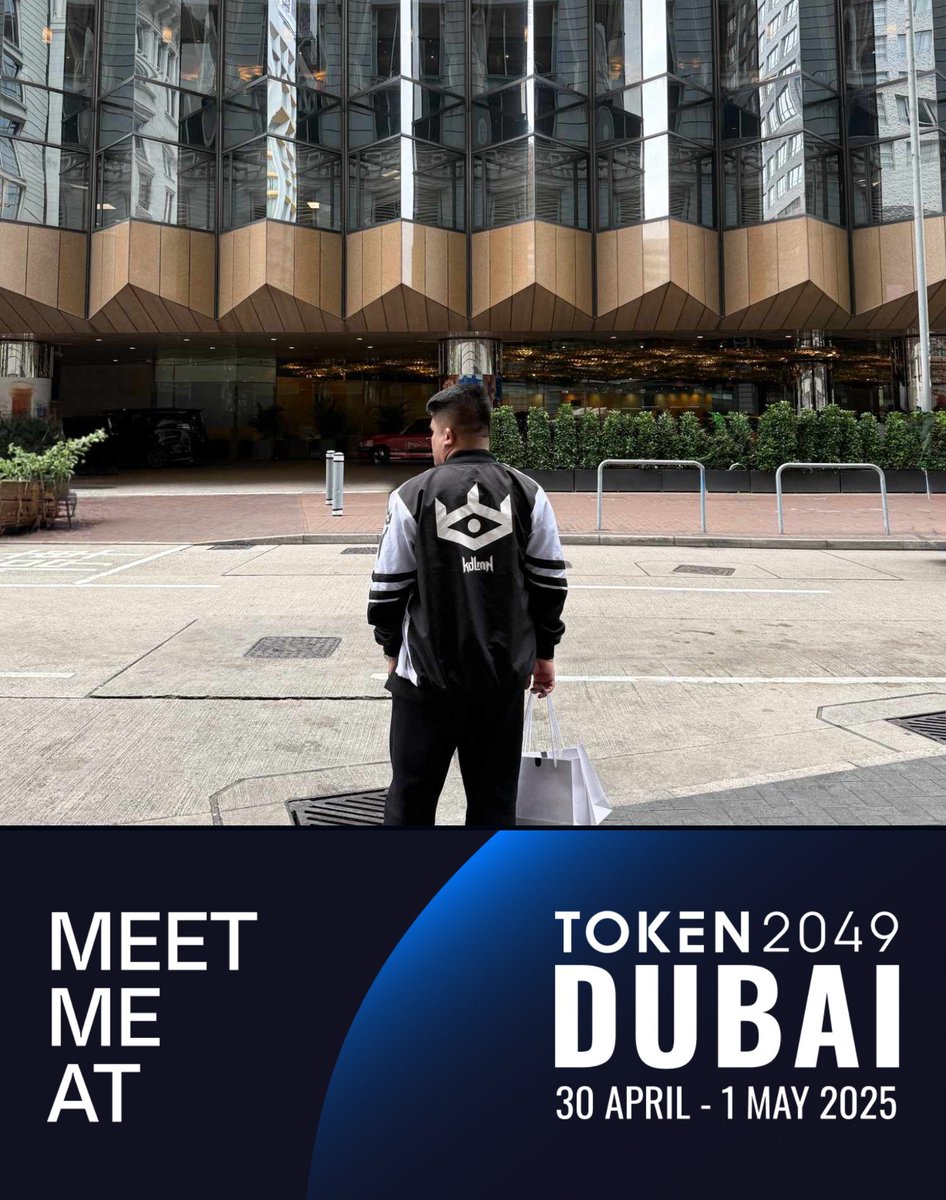 KDMBison's tweet photo. I'll be at #TOKEN2049 Dubai, 30 April - 1 May 2025. Meet me at the world's largest crypto event! https://t.co/MQoEasjCRv