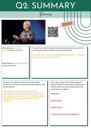 MeeraChudasama's tweet image. 🤩WITH AQAs CHANGES🤩
English Language Paper 2 (AQA) Speeches tes.com/resource-detai…
4️⃣2️⃣ pages!
💬Skills focused
🗯️Scaffolded through multiple activities
💭Colour coded pages
🧐AQA AOs
💥SO MUCH MORE!
#ExamSeason #Year11 #Language #English #TeamEnglish #edutwitter #AQA