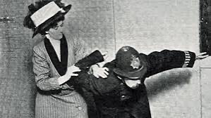 Woman of the Day martial arts expert, playwright and suffragist Edith Garrud (1872-1971) of Bath, the first woman to teach ju-jitsu in Britain. She trained Emmeline Pankhurst’s all-female Bodyguard in the art of self-defence, distraction techniques, and in the use of wooden