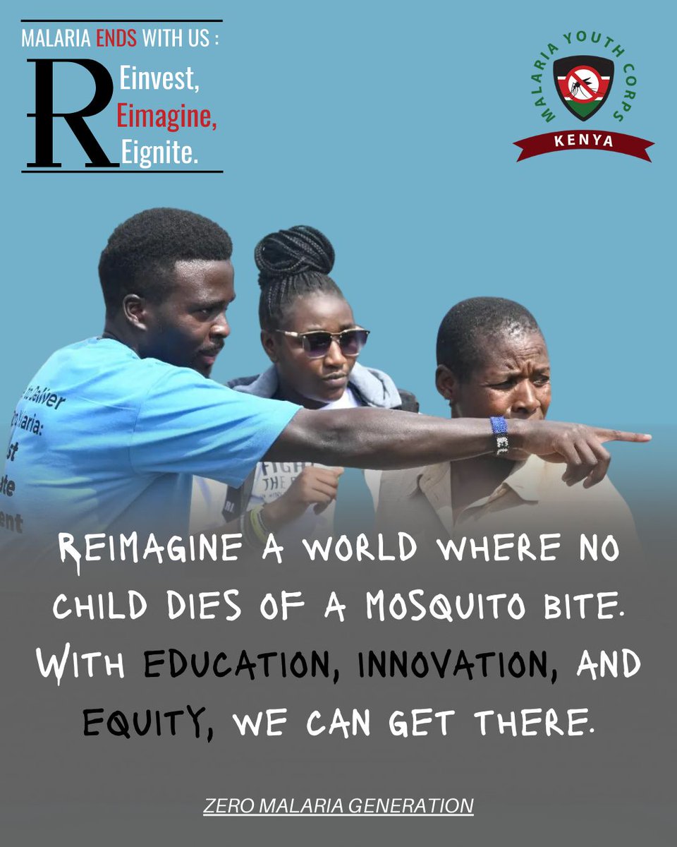 MalariaYouthKE's tweet photo. Reinvest ✅Reimagine 💥Reignite
As #WorldMalariaDay2025 approaches, let’s rally behind young changemakers leading the charge for a malaria-free future—where every child grows up safe from malaria.
Their passion drives progress, one bold voice at a time.
#ZeroMalariaYouthKE https://t.co/vIXwpoPZvn