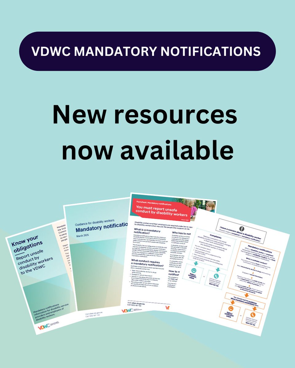 Victorian Disability Worker Commission tweet media