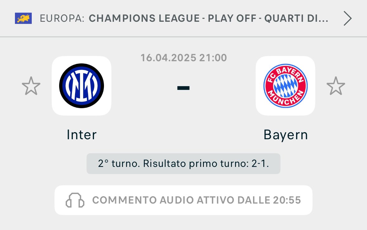 tmkupisz's tweet image. Buondi,Buongiorno,Buongiornissimo🚨

Dobra dawajcie już ten ćwierćfinał ile można czekać,historia musi zatoczyć koło😁
#INTBAY
#InterAmala
@ChampionsLeague