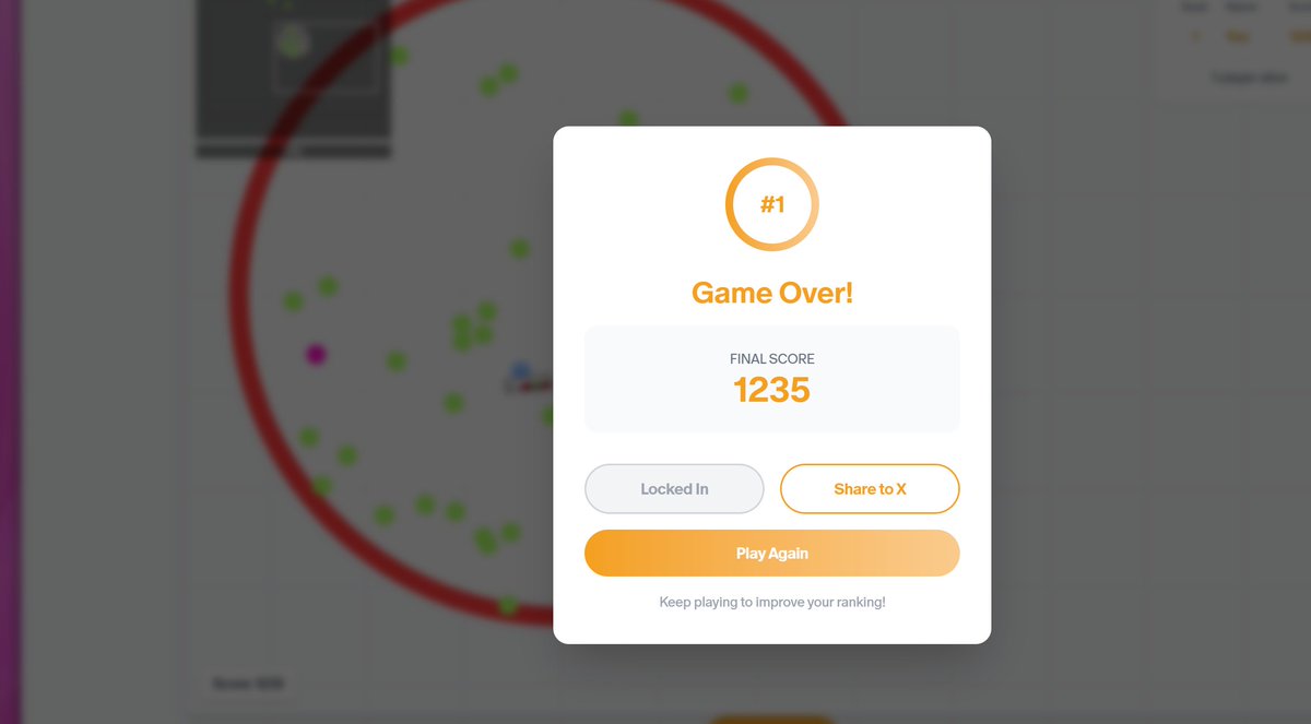 Nom 🍴 Nom 🍬 Nom 😋 I just scored 1235 points in Rollup​.io by <a href="/SuccinctLabs/">Succinct</a> and <a href="/Mantle_Official/">Mantle</a>! #SuccinctStars