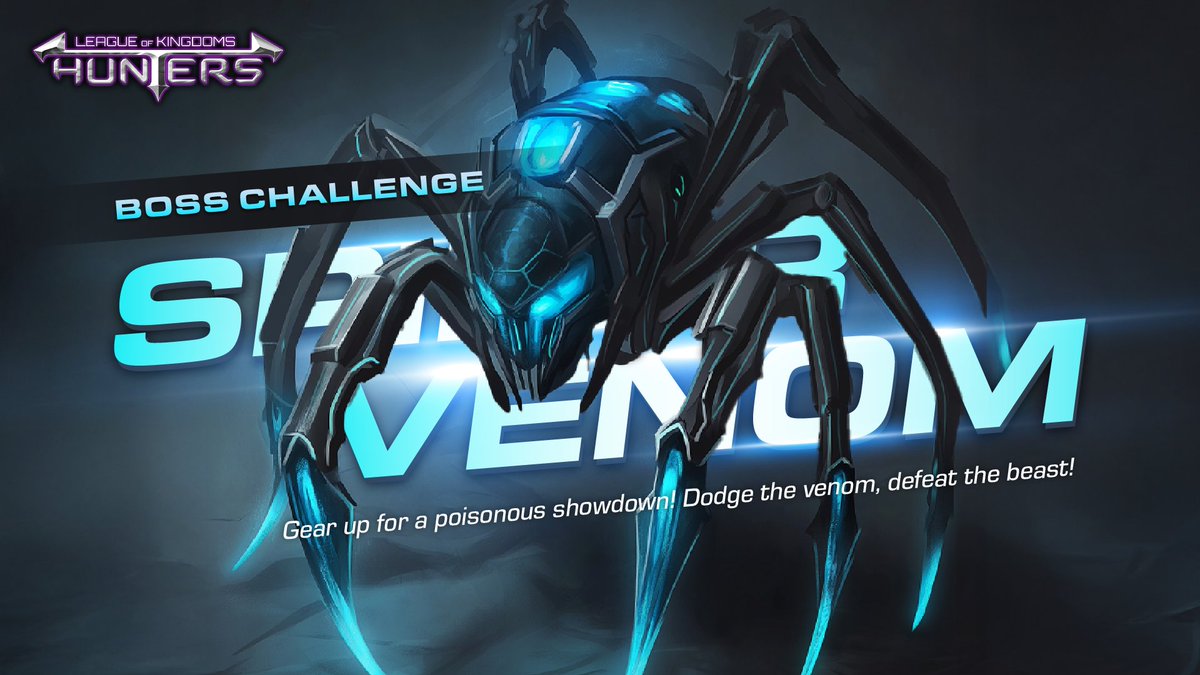 LOKHunters's tweet photo. 🕷️ BOSS CHALLENGE 🕷️

Something venomous stirs in the shadows...

Climb the leaderboard and earn exclusive rewards during Closed Beta. See you at the top. https://t.co/N0nA631M1C