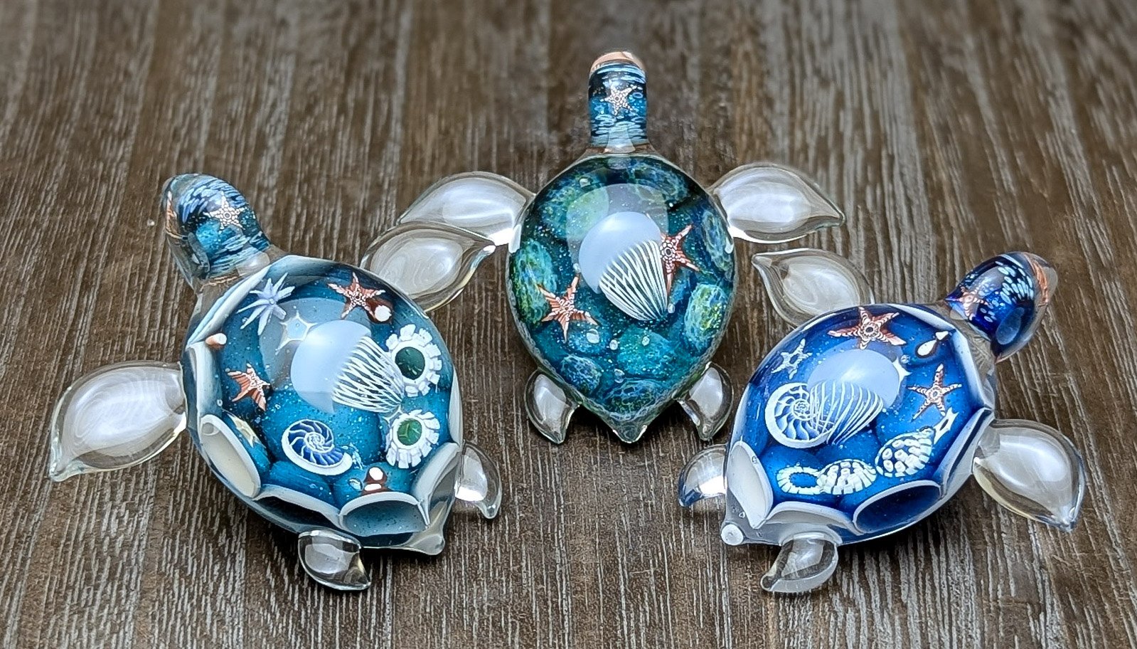 TOMOMATSU GLASS WORKS ガラスペンダントトップ Speace claw(S