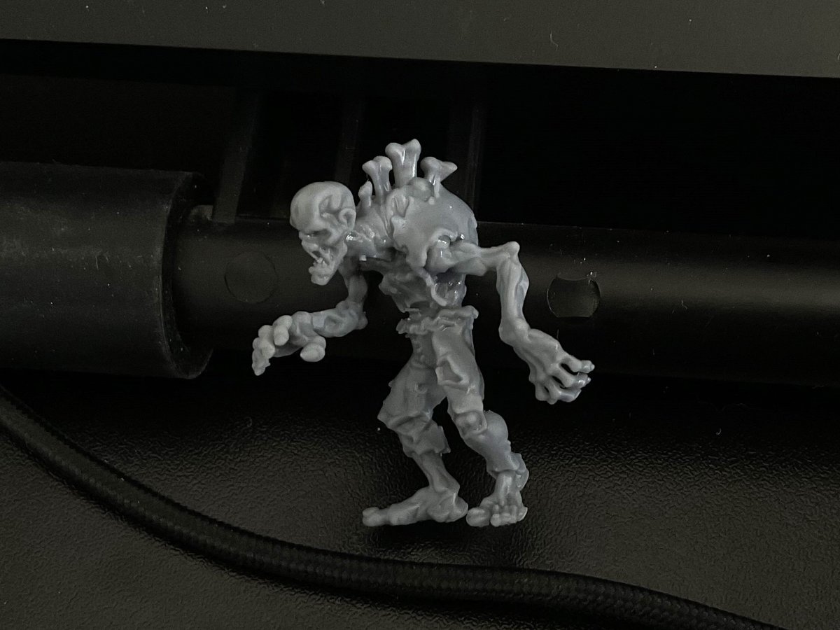 Nickey's Miniatures (@nickeyshatchery) on Twitter photo Modular Ghoul miniature, resin. Test print of modularity and detail. :)
#3dprinting #miniatures Modular Ghoul miniature, resin. Test print of modularity and detail. :)
#3dprinting #miniatures