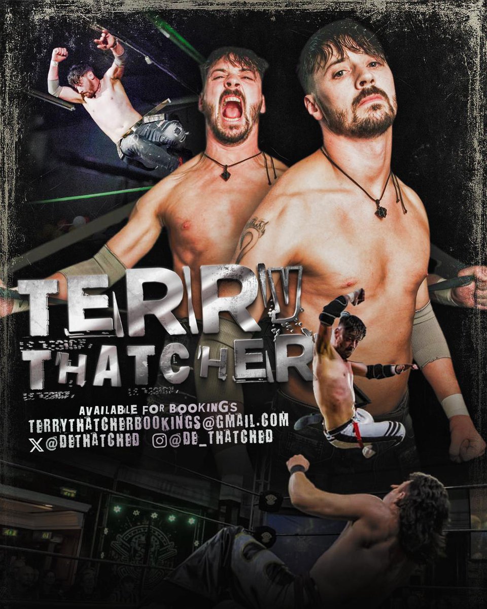 deThatched's tweet image. Fuck it!

Available for bookings, Wrestling and Coaching. 
20 years experience 
Email: terrythatcherbookings@gmail.com 

Qt's and tags appreciated 😘
Graphic by @BleeSimon