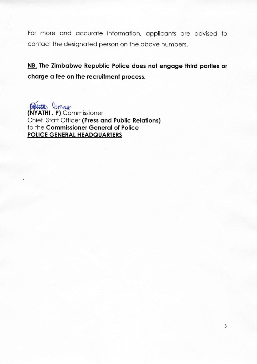 The ZRP is recruiting...