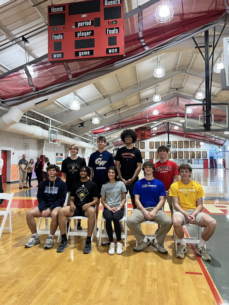 Congratulations to the Class of 2025 College Committed Student-Athletes! 

Roughly 2% of High School Athletes continue competing at the next level, we are very proud to have 10% of our senior class representing Cape Henry in college athletics.