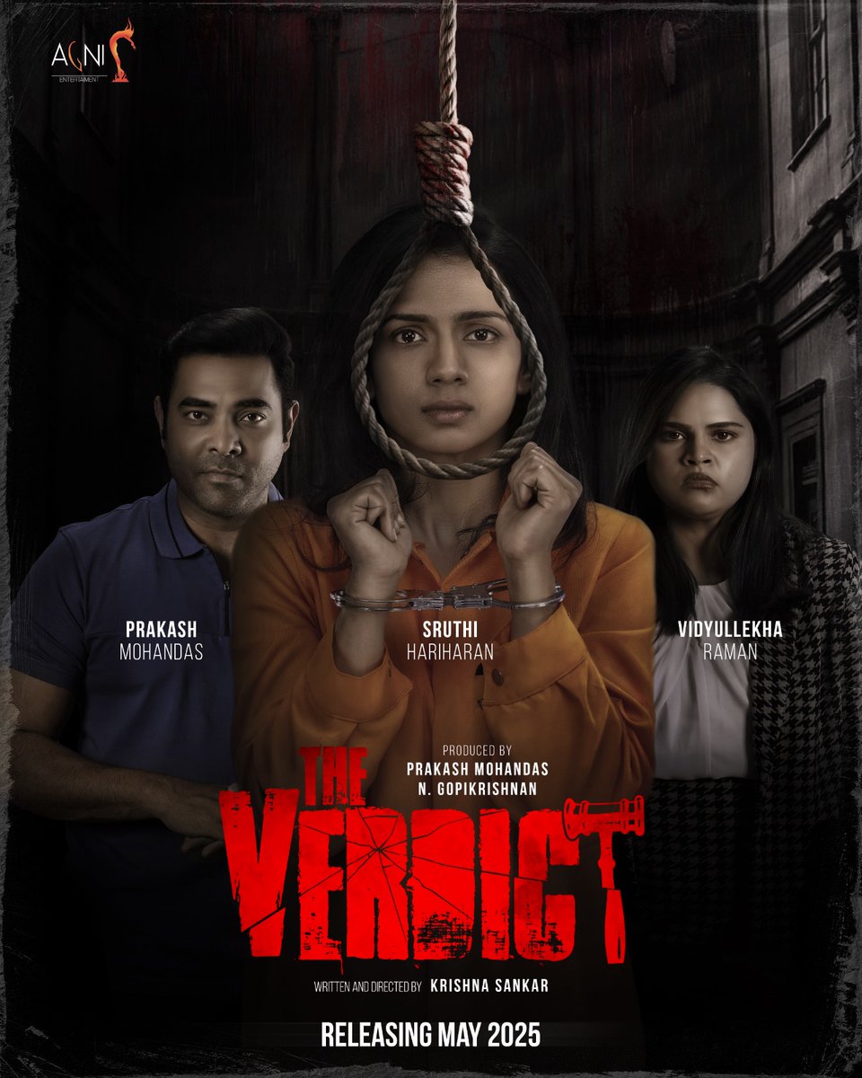 karthik subbaraj (@karthiksubbaraj) on Twitter photo Happy to release the 2nd Ensemble Poster of #TheVerdict - Slated for May 2025 release
All the best team πππ
Produced by <a href="/AgniEnt/">Agni Entertainment</a>
Written and Directed by <a href="/directionfx/">KrishnaSankar</a>
<a href="/varusarath5/">π½ππππππππ πΊππππππππππ</a> <a href="/hasinimani/">Suhasini Maniratnam</a> <a href="/sruthihariharan/">sruthihariharan</a> <a href="/GappiGopi/">Gopi Krishnan</a> <a href="/VidyuRaman/">Vidyu Raman</a> @prakashmohandas <a href="/majordomofilms/">Sukumar Thekkepat</a> Happy to release the 2nd Ensemble Poster of #TheVerdict - Slated for May 2025 release
All the best team πππ
Produced by <a href="/AgniEnt/">Agni Entertainment</a>
Written and Directed by <a href="/directionfx/">KrishnaSankar</a>
<a href="/varusarath5/">π½ππππππππ πΊππππππππππ</a> <a href="/hasinimani/">Suhasini Maniratnam</a> <a href="/sruthihariharan/">sruthihariharan</a> <a href="/GappiGopi/">Gopi Krishnan</a> <a href="/VidyuRaman/">Vidyu Raman</a> @prakashmohandas <a href="/majordomofilms/">Sukumar Thekkepat</a>