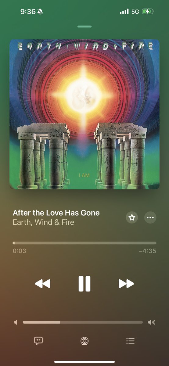 RedsSuffering's tweet image. And on with the countdown of my 75 favorite Yacht Rock songs

56
After the Love Has Gone
Earth, Wind &amp;amp; Fire
1979
Yatchtski scale score: 88.25