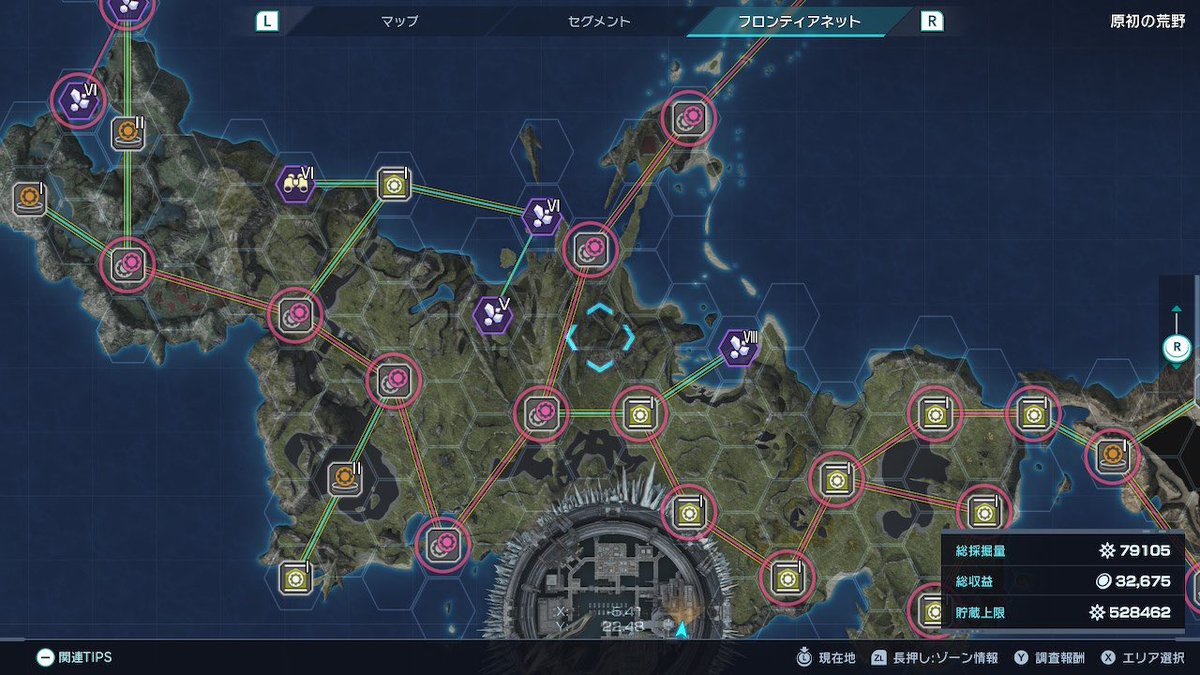 frie_nam's tweet image. データプローブの配置アップデートできました！！

今度こそ神配置できたと思います！！

10連コピーという最強の技で528000の貯蔵をバンドジェリウム産地を潰さずに実現しました！！

【内訳】
貯蔵: 22
強化1: 6
強化2: 6
コピー: 10

#ゼノブレイドクロス #ゼノブレイドクロスDE  #ゼノクロ