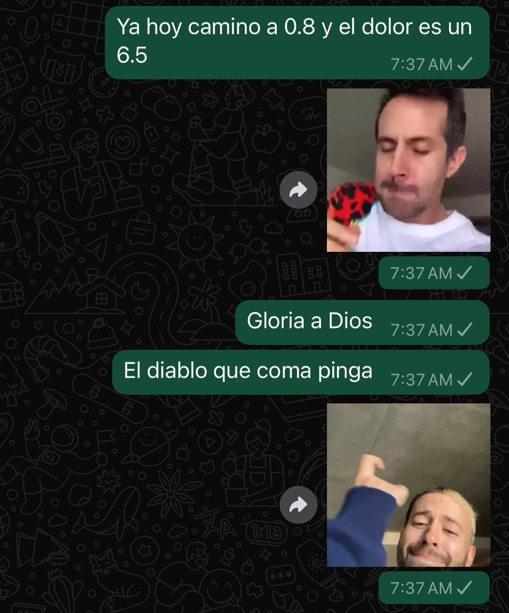 Cuando me preguntan cómo sigo de la pierna