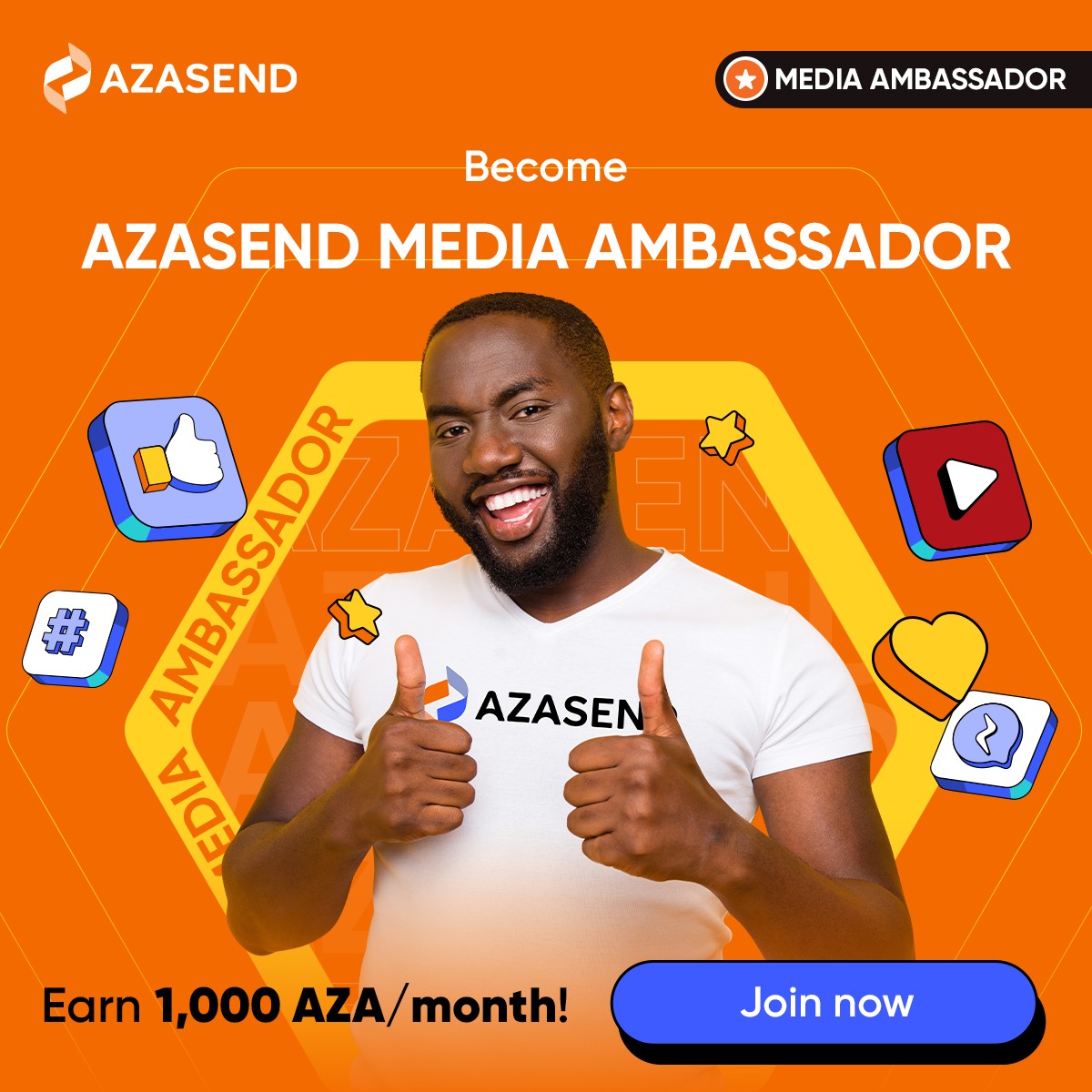🚀 April Challenge Is Now Live
 
Rewards: Up to 1,000 AZA + 1,000 USDT
Topic: crypto, trading, market tips
Bonus points if you mention Azasend
Deadline: May 15, 2025 (Eligible Content Production Period: April 16 – May 15)

📩 Ready to grow your influence and income?
👉 APPLY NOW