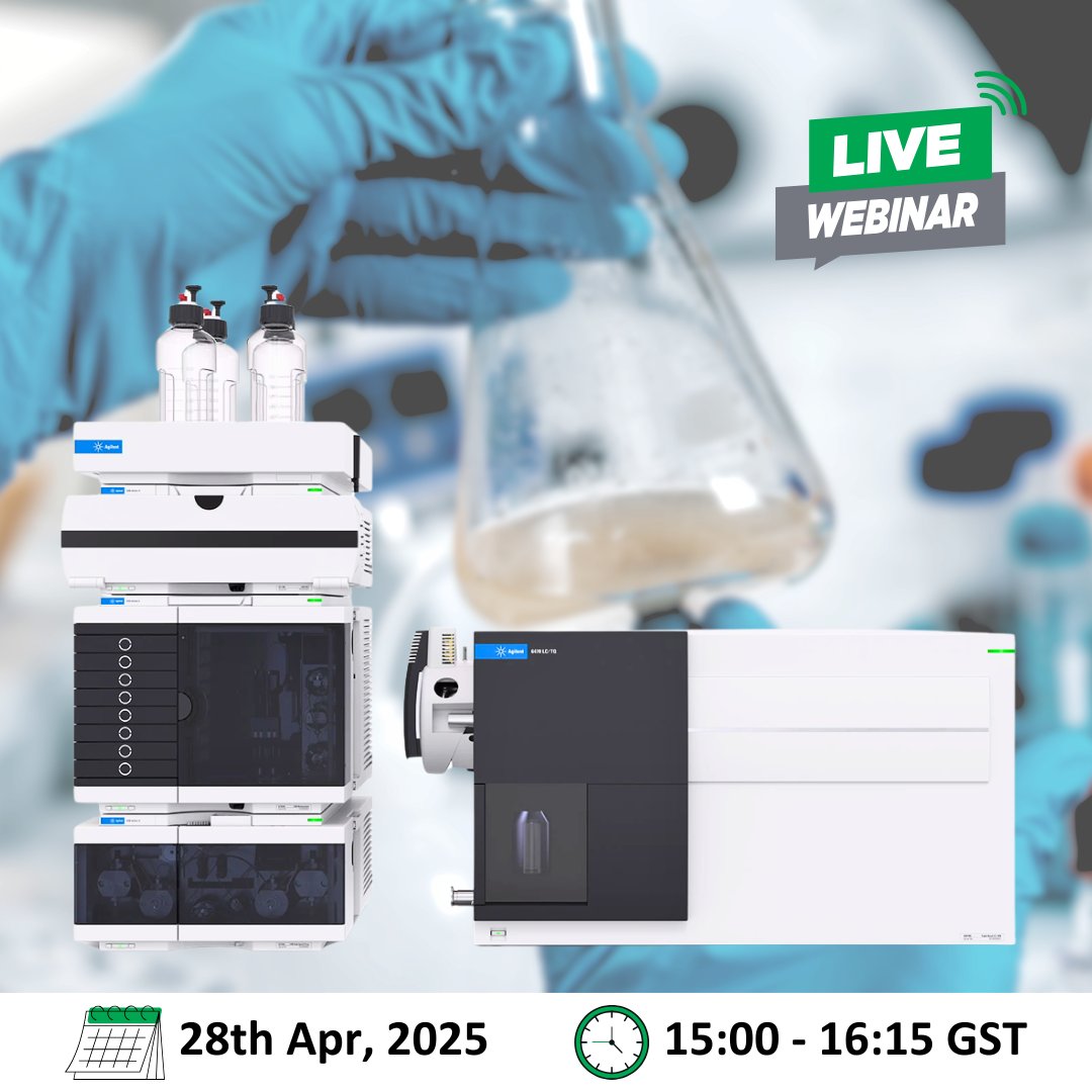 Join us for an exclusive educational session on the latest advancements in identifying water contaminants including PFAS using <a href="/Agilent/">Agilent Technologies</a>  comprehensive LC-MS workflow.

Register Now: register.gotowebinar.com/register/53700…

#WaterAnalysis #PFAS #EnvironmentalTesting #LCMS #Agilent #gba