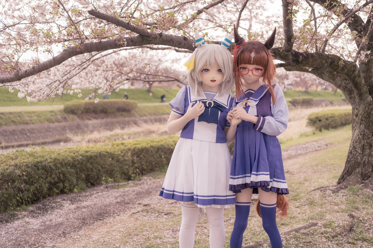 「ふたりで過ごす、春の一瞬」

💠<a href="/Index_Maho108/">Maho!</a> 
📷<a href="/saikawa_shiyo/">斉川子陽・Saikawa</a> 
💪<a href="/Hachim1tsu_/">蜂蜜柚子茶</a> 
#ウマ娘 #着ぐるみ #kigurumi #トランセンド #ヒシミラクル