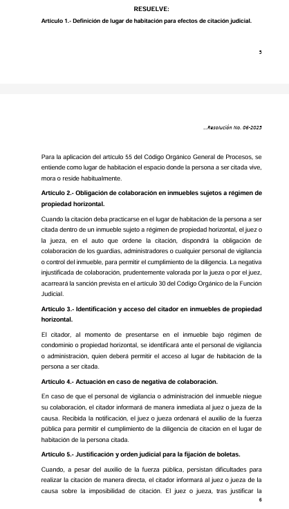 jolismazon's tweet photo. ✅Nueva Resolución 06-2025 del Pleno de la @CorteNacional para facilitar la citación en condominios y urbanizaciones cerradas. 

✅Es importante que se la difunda a los miembros de la @PoliciaEcuador que se convertirán en auxiliares en ciertos casos. 

📌Aquí la Resolución completa: 👇

https://t.co/UskdaHJ4mh