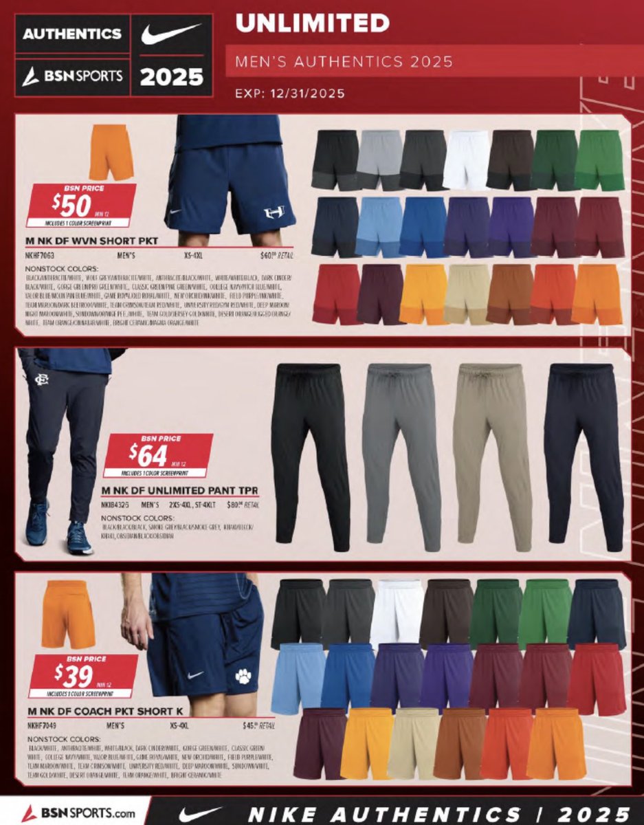 BSNSPORTS Florida (@bsnsports_fl) on Twitter photo 💥Nike Authentics are hitting the shelves soon!
Get your orders in today‼️
☎️ Call your local BSN SPORTS rep. 💥Nike Authentics are hitting the shelves soon!
Get your orders in today‼️
☎️ Call your local BSN SPORTS rep.