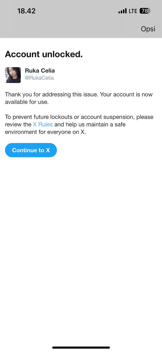 RukaCelia's tweet photo. Akhirnya unban :_) https://t.co/WfZtzYkGOD