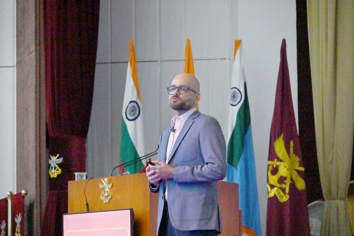 AnchitGupta9's tweet photo. I walked into the National Defence Academy yesterday — not for the first time. But this time was different.

I’d been here as a child, when my father served. This time, I stood on stage in Habibullah Hall, speaking to 2,200 cadets.

Yesterday, I had the honour of delivering a guest lecture at the National Defence Academy, Pune — on a theme close to my heart: “Men of Fortitude in the Indian Air Force.”

Coming back — this time to speak to 2,100 cadets inside the iconic Habibullah Hall — brought with it a wave of nostalgia, humility, and deep responsibility.

The topic spanned eras and legends — Jumbo Majumdar, Mehar Singh, Peter Wilson, Donald Conquest — from the skies of NWFP and Burma to the valleys of Kashmir and the battles of Chittagong and Badin. I even shared the story of Uday Sondhi, India’s first amputee military pilot — a naval aviator who redefined resilience.

At the heart of the session was a simple but powerful framework: the DNA of Fortitude —
🔹 Perseverance
🔹 Resilience
🔹 Endurance
🔹 Adaptability
🔹 Humility

Each value illustrated through real lives — lived in uniform, often at great cost.

Speaking in Habibullah Hall, surrounded by three tiers of cadets and officers, was a reminder of how moments shape mindsets. I can only hope that a few of these stories stay with the cadets — not just as history, but as quiet companions in moments of doubt, grit, or decision.

Grateful to Vice Admiral Gurcharan Singh, Commandant NDA, for his gracious presence and interaction. And to the NDA team for their impeccable hospitality and coordination.

The mission of the Inspire History Project is simple:
To preserve legacy. To share stories. To inspire service.

#IAFHistory @IAF_MCC