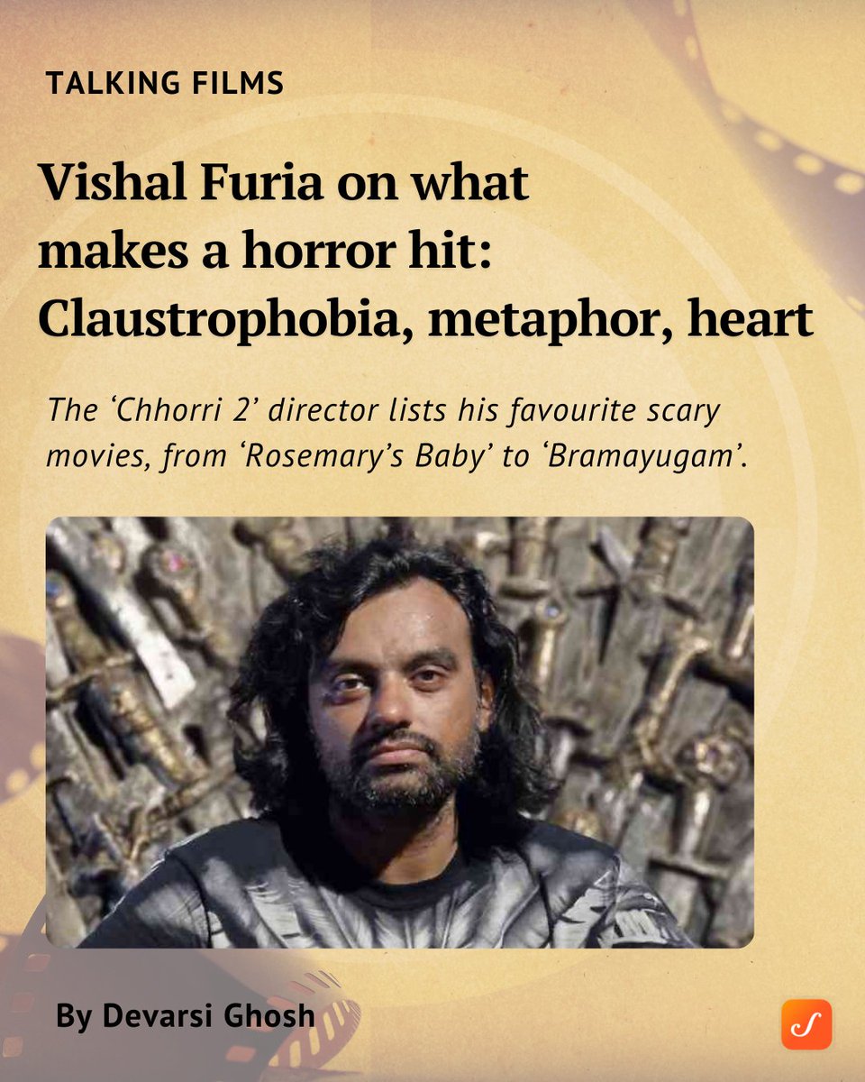Vishal Furia’s upcoming film Maa, starring Kajol, will be his first theatrical release in close to a decade. But what about Furia’s own favourite horror movies? Here’s his list, arranged in chronological order.

scroll.in/reel/1081347/

By <a href="/devarsighosh1/">devarsighosh.bsky.social</a>