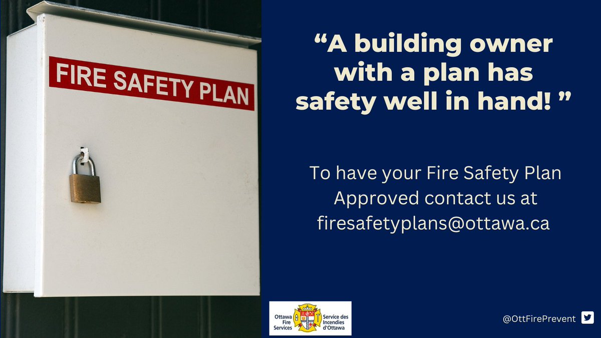OttFirePrevent's tweet photo. 🔥🚨 A #FireSafetyPlan is your roadmap to safety! Knowing and following it can make all the difference in an emergency. Let's stay prepared and protect what matters most! 🏢💼 #FireSafety #SafetyFirst https://t.co/lFJ38Z3VBd