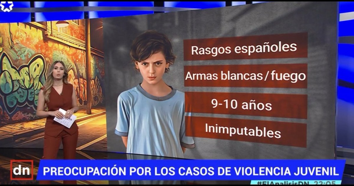 El crecimiento de los casos de violencia juvenil según <a href="/telemadrid/">Telemadrid</a> son propiciados por chavales con rasgos españoles.

El racismo antiblanco existe.