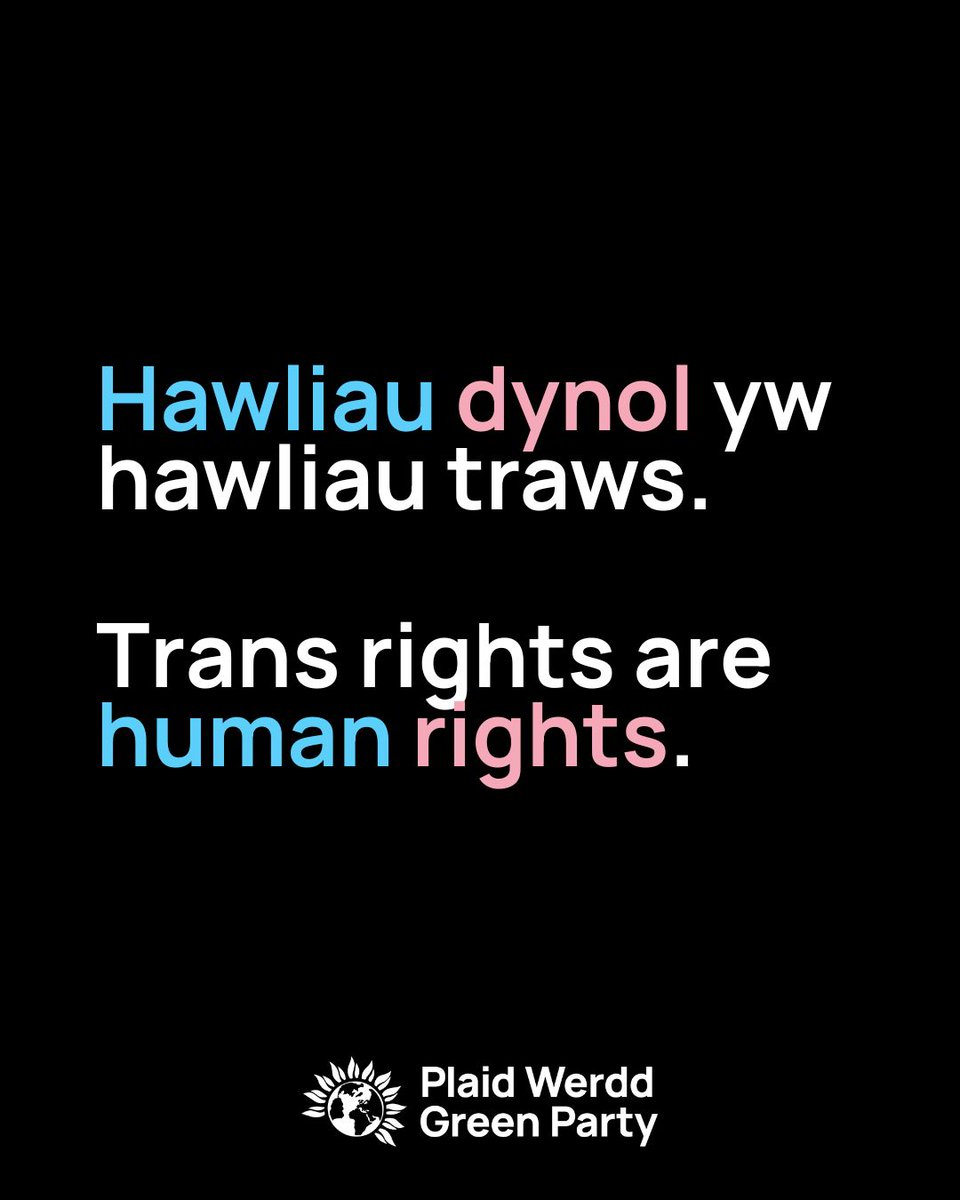WalesGreenParty's tweet photo. Heddiw. Yfory. Am byth

Today. Tomorrow. Always 🏳️‍⚧️ https://t.co/N9SB1ijjYU