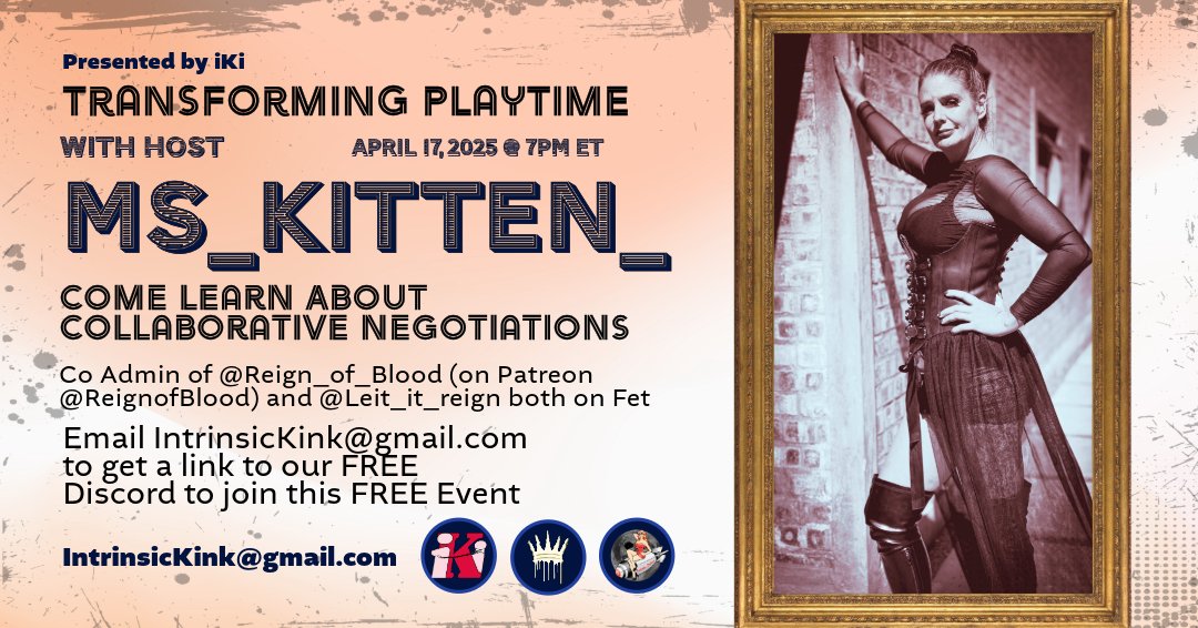 🍭 detained_dan (@baillon_bound) on Twitter photo 🎉✨ Calling All Kinksters: Get Ready to Play and Negotiate with Ms_Kitten_! ✨🎉 that's tomorrow presented by <a href="/IntrinsicKink/">Intrinsic Kink Inc.</a> . Message me for details!
Also check out iKi's Resident Pros, <a href="/IsabellaDollish/">Isabella Dollish Europe Tour July ‘25</a> , <a href="/ChatonNyx/">Ava Nyx 🤟🏼</a> and <a href="/NicholeThorneIN/">Nichole Thorne 🥀</a> 🎉✨ Calling All Kinksters: Get Ready to Play and Negotiate with Ms_Kitten_! ✨🎉 that's tomorrow presented by <a href="/IntrinsicKink/">Intrinsic Kink Inc.</a> . Message me for details!
Also check out iKi's Resident Pros, <a href="/IsabellaDollish/">Isabella Dollish Europe Tour July ‘25</a> , <a href="/ChatonNyx/">Ava Nyx 🤟🏼</a> and <a href="/NicholeThorneIN/">Nichole Thorne 🥀</a>
