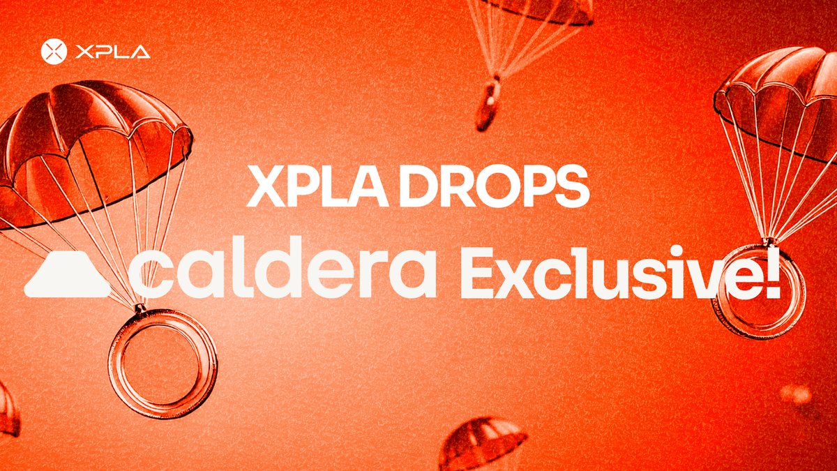Official_CONX's tweet photo. XPLA DROPS with our partner @Calderaxyz are finally here!
We're kicking off Phase 1 of our organic collaboration with Caldera — and it's exclusively for Calderans!
Head over to the Caldera Discord for all the details.
#XPLADrops #MakeXPLAGreatAgain https://t.co/l2xx9Ecx4u