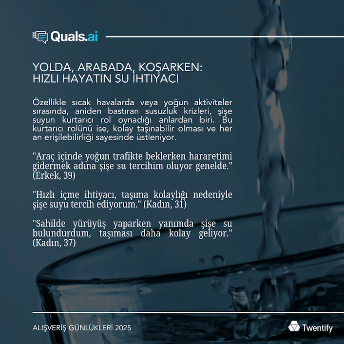 TwentifyTR's tweet photo. Alışveriş Günlükleri 2025’in 10. bölümünde şişe su tercihlerinin ardındaki sebep ve alışkanlıkları irdeliyoruz.
https://t.co/ZRxD1DeNyK

#Twentify #QualsAI #AlışverişGünlükleri #TüketiciDavranışları #MarkaGüveni #PerakendeTrendleri https://t.co/gIVfu7NDEv