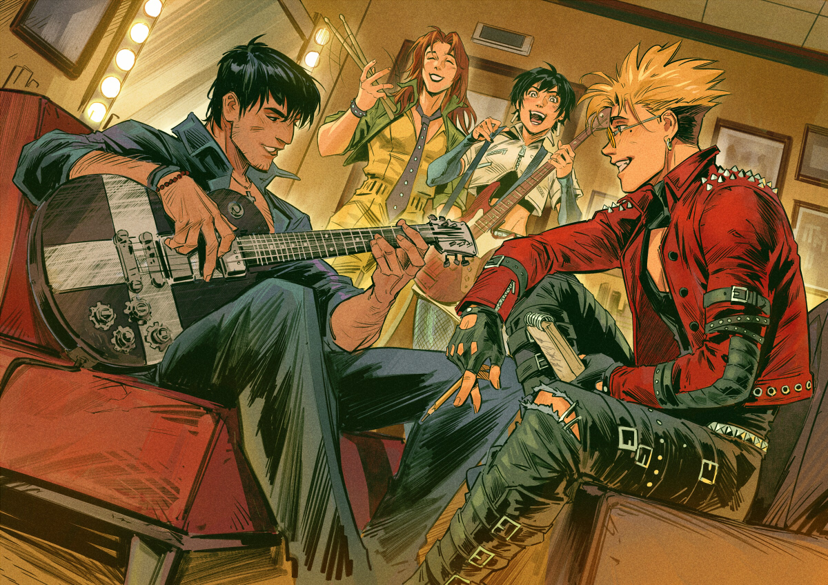 KaySD999's tweet image. Rock band AU
#trigun