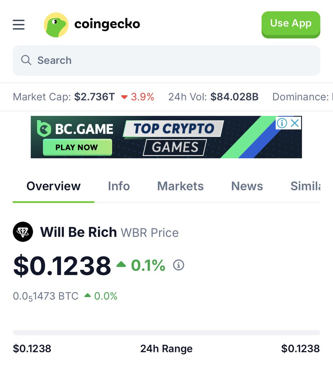 wbrtoken's tweet photo. We made it!
#WBR is now officially listed on @coingecko!
Another step forward in our mission, and we’re just getting started.

Check us out: https://t.co/WUNeAgniE3

#WBR #CoinGecko #CryptoListing  #TON https://t.co/A2kNAk0JDc