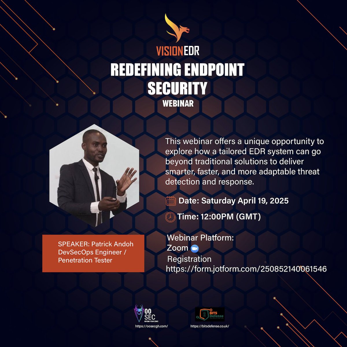 doubleosec's tweet image. EDR should work for you, not against you.
Come see how VISIONEDR redefines detection and response on Saturday 19 April 2025 – Register now! form.jotform.com/250852140061546