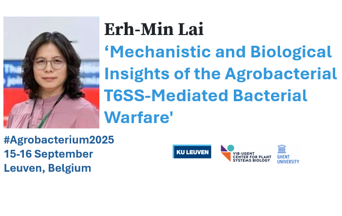 Laurens Pauwels @laurenspauwels.bsky.social (@laurenspauwels) on Twitter photo Our next invited speaker for #Agrobacterium2025 is Erh-Min Lai from <a href="/IPMBSinica/">IPMB Academia Sinica (中研院植微所)</a> !
Breakthrough report published this week by
<a href="/AdamWu9527/">Chih-Hang Wu</a> <a href="/ChihHorngKuo/">Chih-Horng Kuo (郭志鴻)</a> and <a href="/erhminlai/">Erh-Min Lai</a>
doi.org/10.1111/pbi.70…
15-16/9 in Leuven, Belgium. Abstract deadline: May 1! kuleuven.be/agrobacterium2… Our next invited speaker for #Agrobacterium2025 is Erh-Min Lai from <a href="/IPMBSinica/">IPMB Academia Sinica (中研院植微所)</a> !
Breakthrough report published this week by
<a href="/AdamWu9527/">Chih-Hang Wu</a> <a href="/ChihHorngKuo/">Chih-Horng Kuo (郭志鴻)</a> and <a href="/erhminlai/">Erh-Min Lai</a>
doi.org/10.1111/pbi.70…
15-16/9 in Leuven, Belgium. Abstract deadline: May 1! kuleuven.be/agrobacterium2…