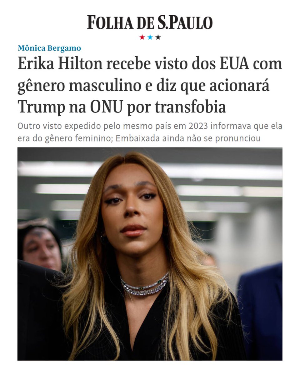 Sim, é verdade. Fui classificada como do "sexo masculino" pelo governo dos EUA quando fui tirar meu visto para ir à Brazil Conference, na Universidade de Harvard e no MIT.

Não me surpreende. Isso já está acontecendo nos documentos de pessoas trans dos EUA faz algumas semanas.
