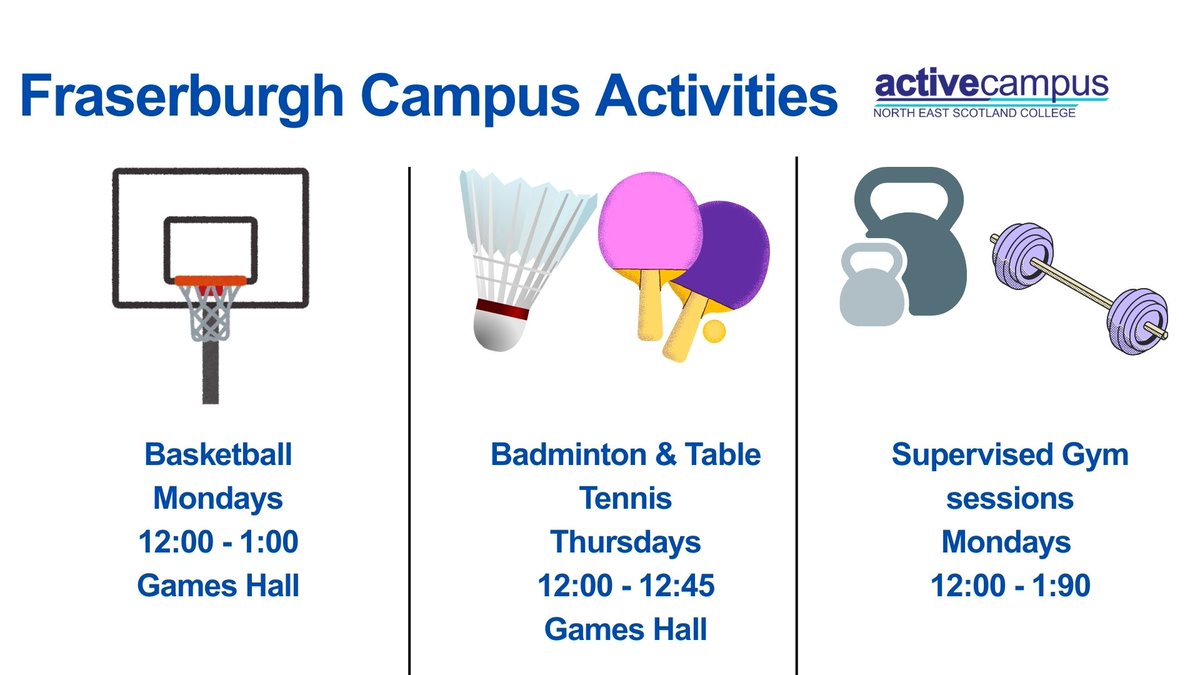ACTIVE CAMPUS
We have a wide variety of exciting activity sessions available at each of our campuses! Whether you're looking to stay active, learn something new, or meet new people, there’s something for everyone.