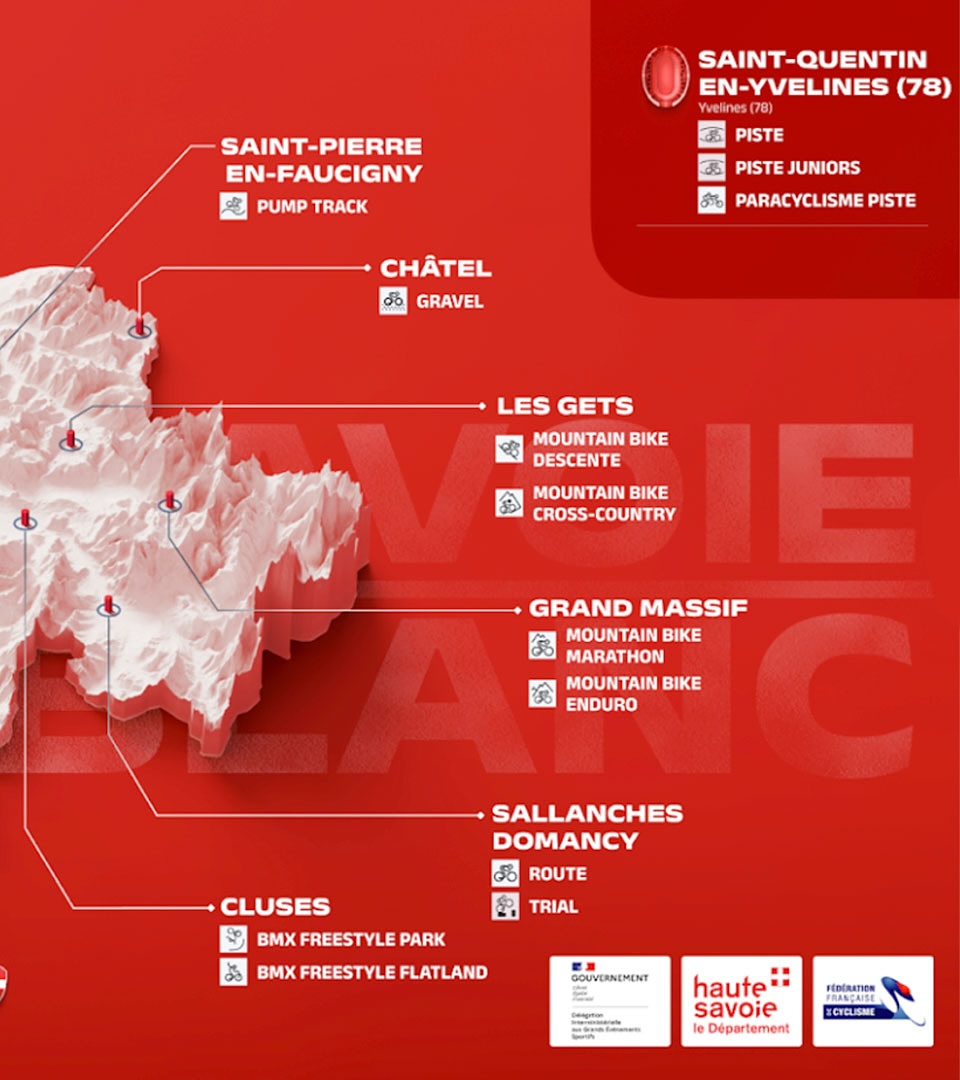 Dates are announced for the biggest cycling event we've ever seen! This huge multi-discipline event will take places in various locations throughout the Haute Savoie  summer of 2027
Check the map in our post for locations

#cyclismeuci2027 #hautesavoiemontblanc #hautesavoie2027