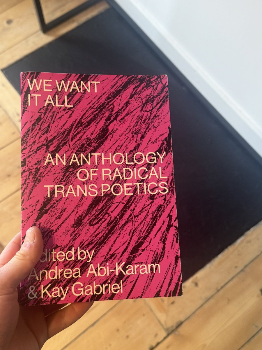 Andrew McMillan (@amcmillanpoet) on Twitter photo always a good day to read this astonishing anthology of radical trans poetics , published by <a href="/nightboatbooks/">Nightboat Books</a> always a good day to read this astonishing anthology of radical trans poetics , published by <a href="/nightboatbooks/">Nightboat Books</a>