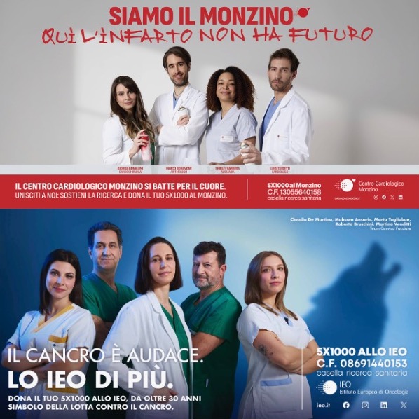 IEO e Monzino e Armando Testa ancora insieme per sensibilizzare sulla lotta contro il cancro e le malattie cardiovascolari: al via le due nuove campagne per il 5x1000.
#ArmandoTesta #GruppoArmandoTesta

armandotesta.it/it/ieo-e-monzi…