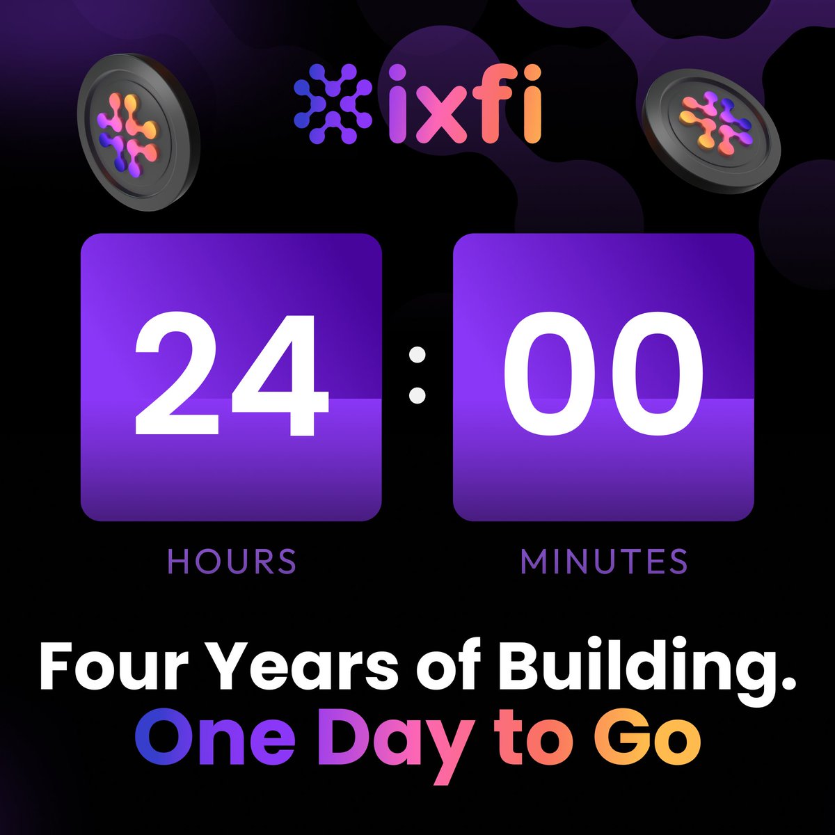 In less than 24 hours, the $IXFI public sale begins.

$IXFI is launching within a fully developed ecosystem, already trusted by over 1 million users across 160+ countries.

Now, it’s time to connect utility with community.

Be ready 👉 token.ixfi.com