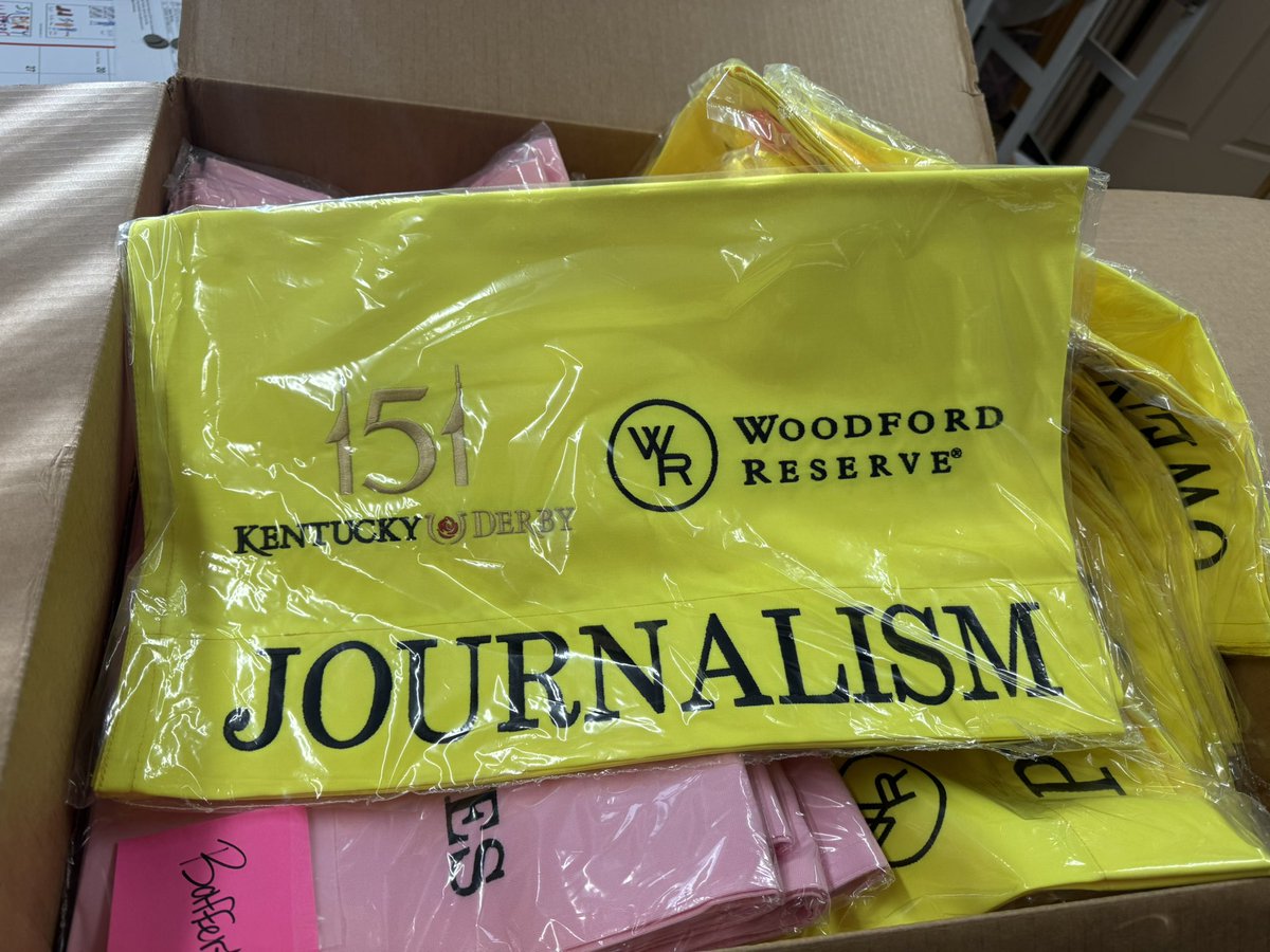 The special saddle towels for Kentucky Derby and Oaks contenders have arrived. Horses stabled at <a href="/ChurchillDowns/">Churchill Downs</a> will begin to wear them on Friday.