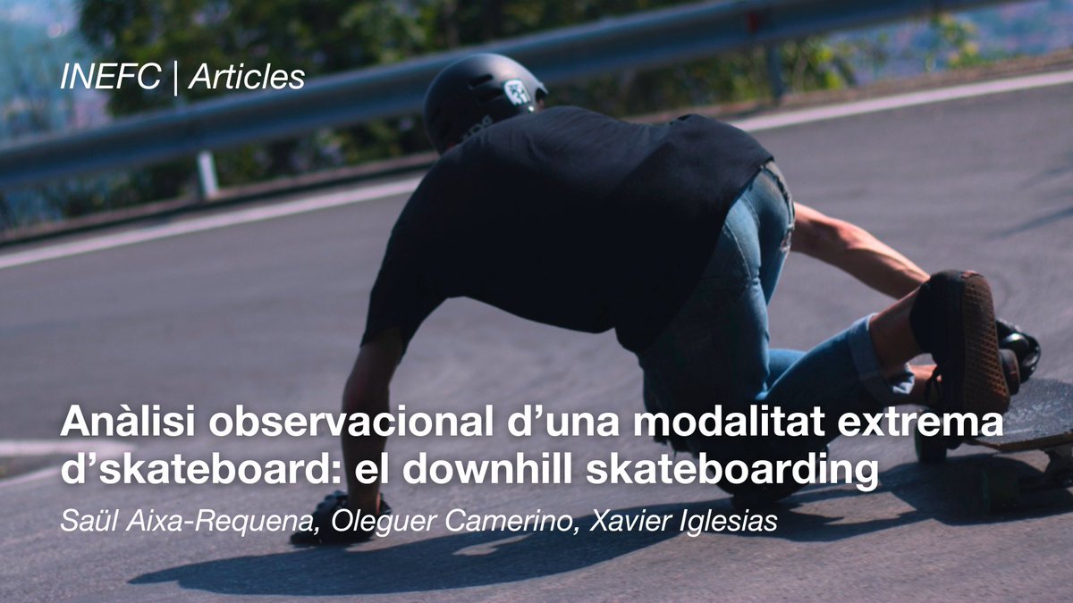 inefcat's tweet photo. 🗞️ ARTICLES | "Anàlisi observacional d'una modalitat extrema d'skateboard: el downhill skateboarding "

📚 Apunts. Educació Física i Esports

🖋 @lete_35, Oleguer Camerino, @xavieriglesias

ℹ️ https://t.co/8z2nXT1wKv

#SomINEFC #RecercaINEFC https://t.co/4EBz41ZRt3