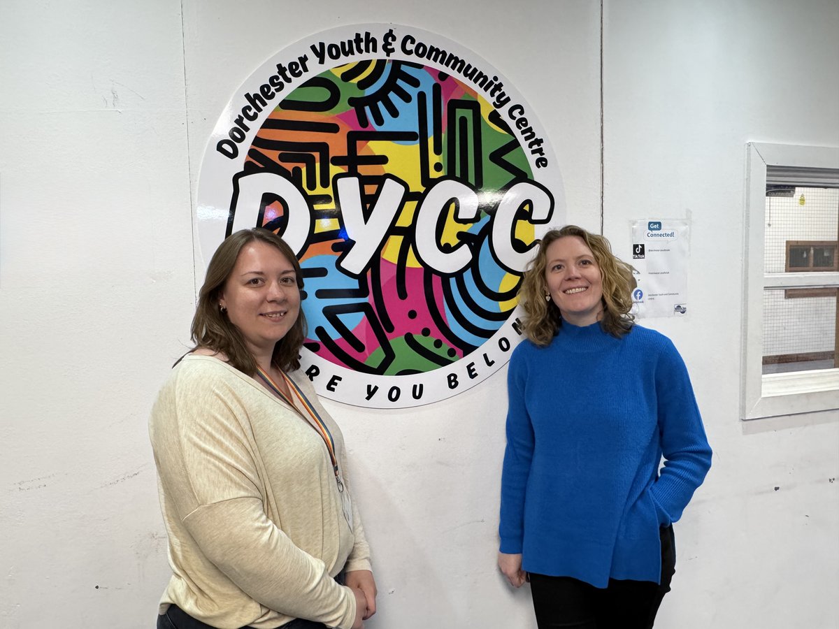 DorsetComFnd's tweet photo. We had a great visit to #Dorchester Youth &amp; Community Centre yesterday to hear from manager Laura Barnes how it provides activities, support, fun and a listening ear for  200 young people in the town. It really is a fantastic resource for the town and its young people. https://t.co/eE0K41SlEz