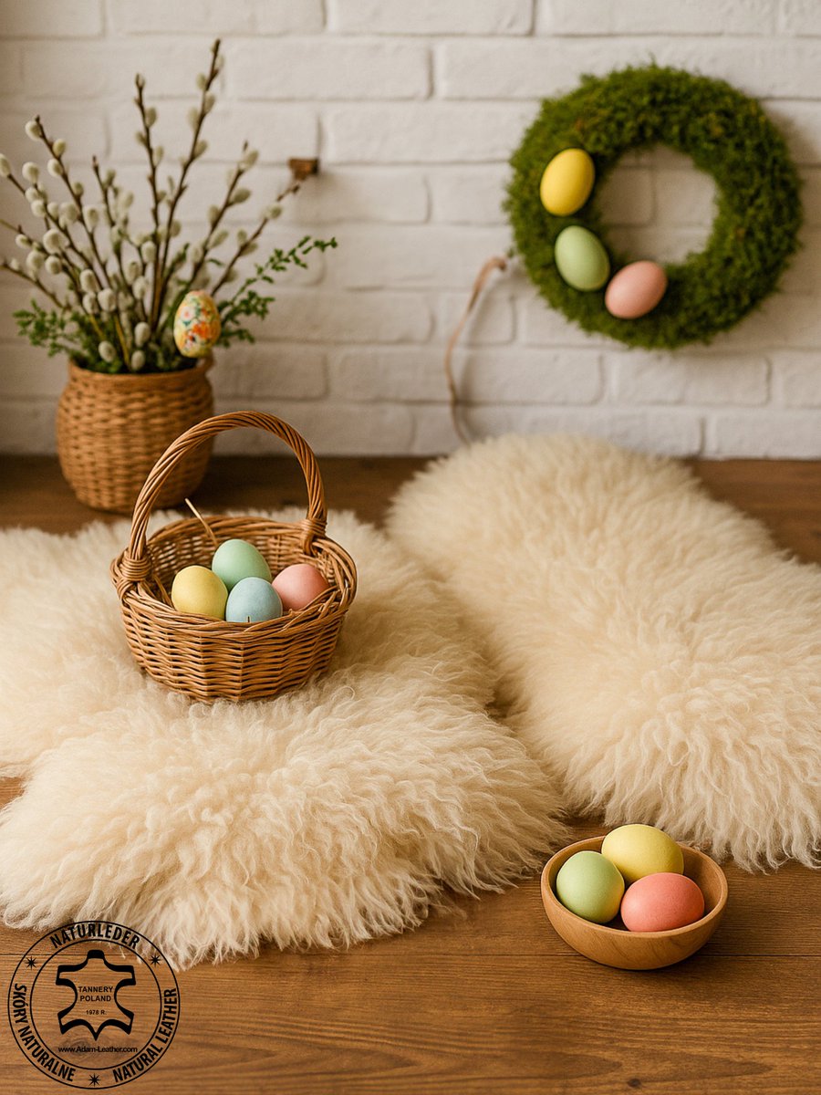 TanneryPoland's tweet image. 🌸 Easter in Natural Style! 🌸
This Easter, discover the exceptional offer of sheepskins from Adam Leather! 🌿✨ 

#Easter #Sheepskin #AdamLeather #NaturalMaterials #EasterDecorations #Design #InteriorInspiration #Quality #SpringTrends