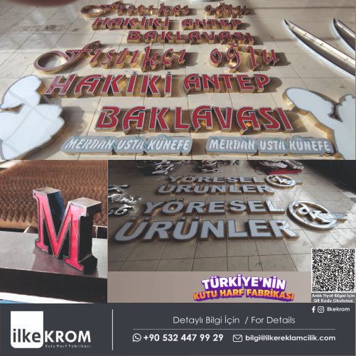 Kutu Harf Fabrikası
Hızlı | Kaliteli| Güvenilir 
Detaylı Bilgi İçin
0532 447 99 29 | bilgi@ilkereklamcilik.com
Anlık Fiyat Bilgisi İçin Lütfen Aşağıda Bulunan WhatsApp İletişim Linkine Tıklayınız